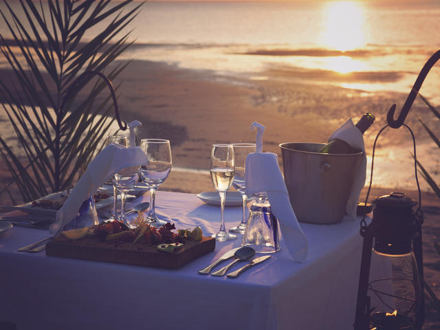 Dining, in different locations every day