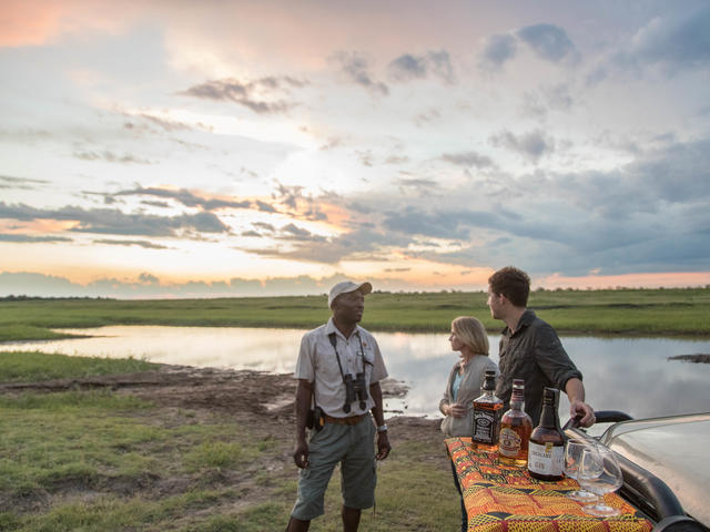 Sundown on the Muchenje Plains