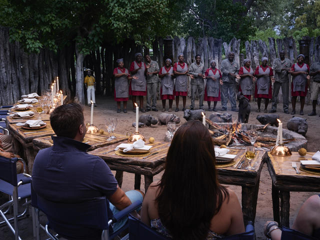 African Boma experience (place of eating)