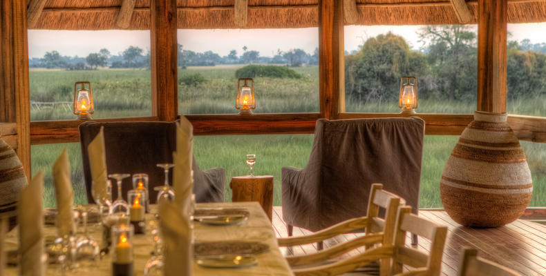 Dining room with a view