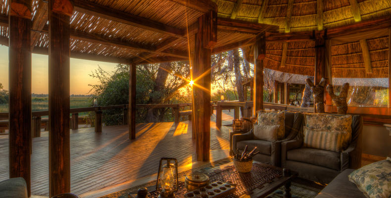 Enjoy sun downers on the deck