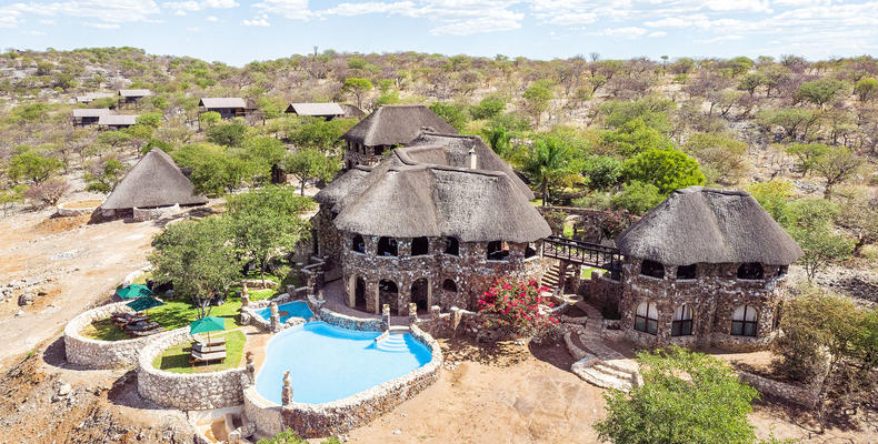 Aerial view of the Lodge 