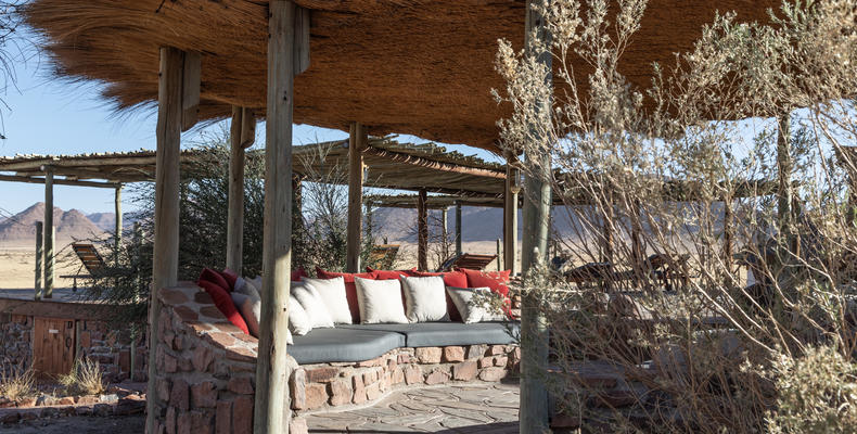 Outside lounge area