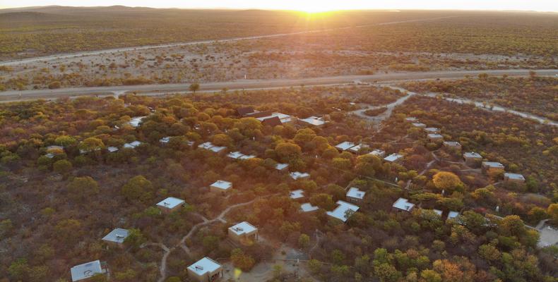 Toshari Lodge Aerial View