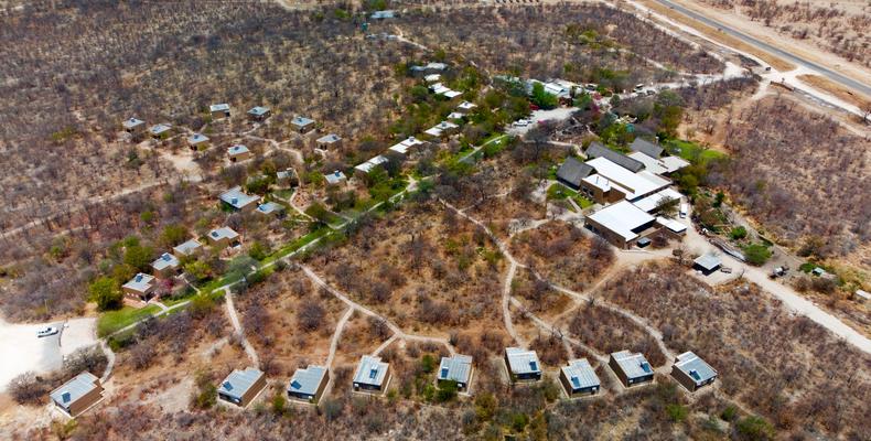 Toshari Lodge Aerial View