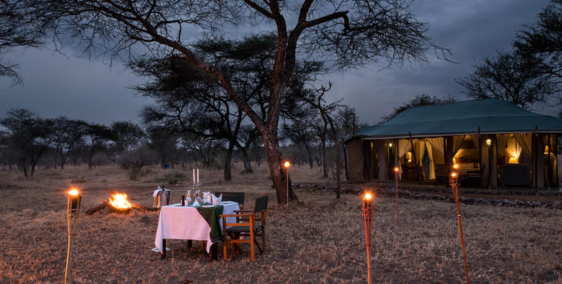 Dinner outside the Camp