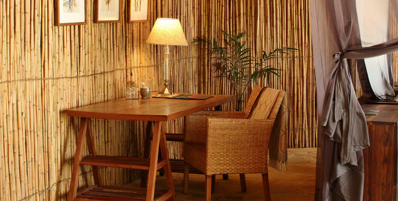 Roho ya Selous - Desk set up in room 