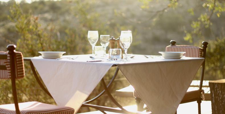 Breakfast with a view.