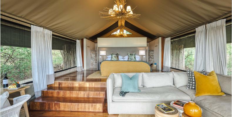 Luxury tented suite - interiors