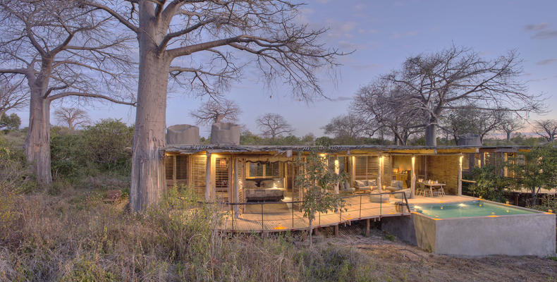 Jabali Private House - Exterior View and Private Swimming Pool, Set In the Baobab Forest.