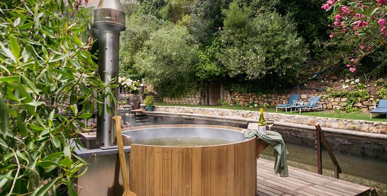 Wood-Fired Hot Tub at Nature Pool