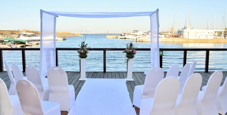 Boardwalk Wedding Setup