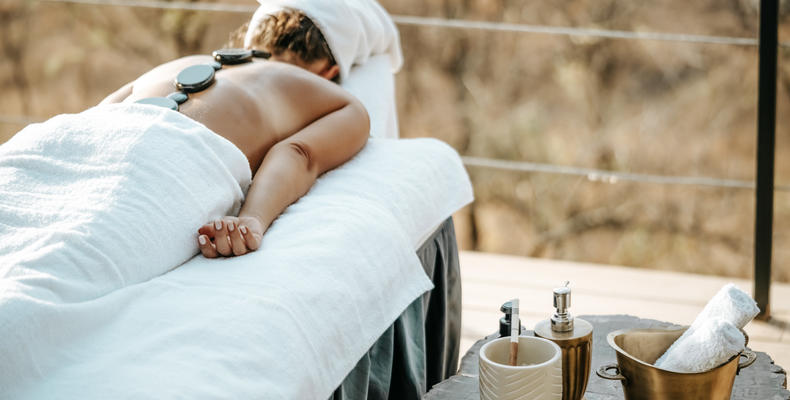 Massage outside your private deck
