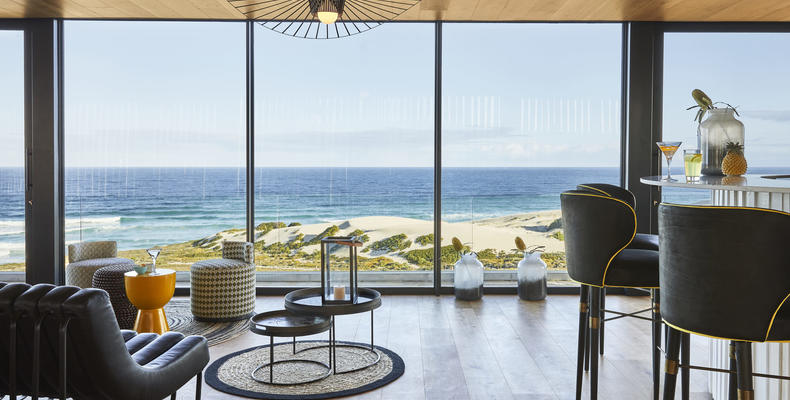 Morukuru Beach Lodge - view from bar and lounge on 1st floor