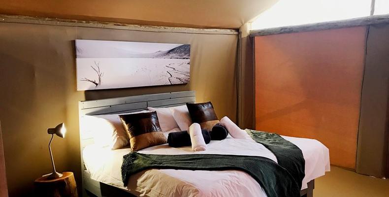 Tented Room with King Size Extra Length Bed