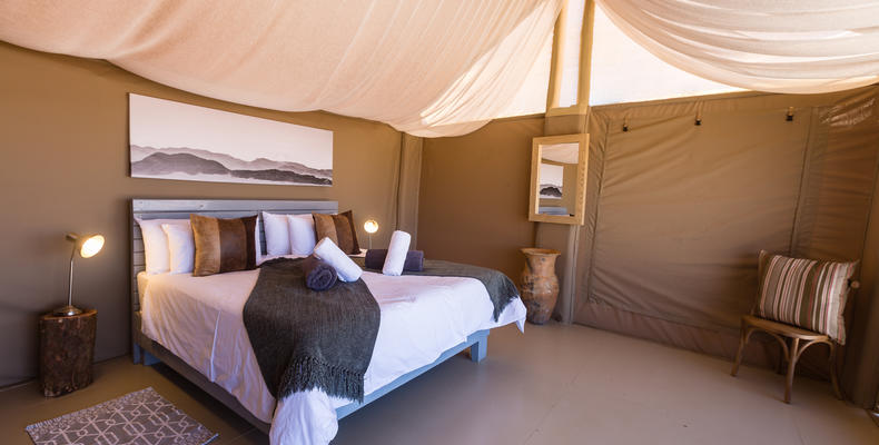 Tented Room with King Size Extra Length Bed