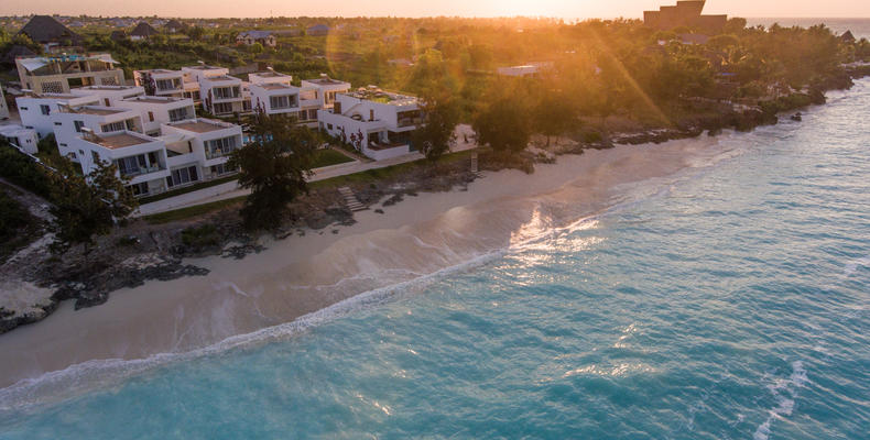 View of property at Sunset