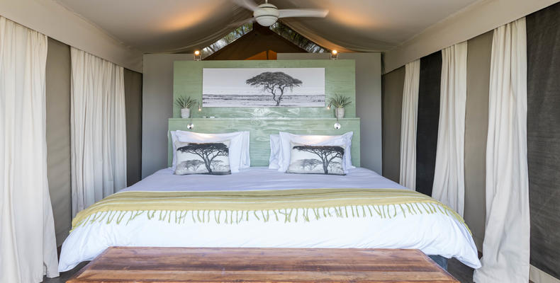 Luxury Safari Tent interior 