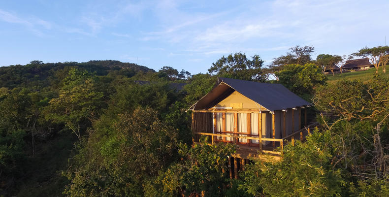 Exterior view of a Luxury Safari Tent