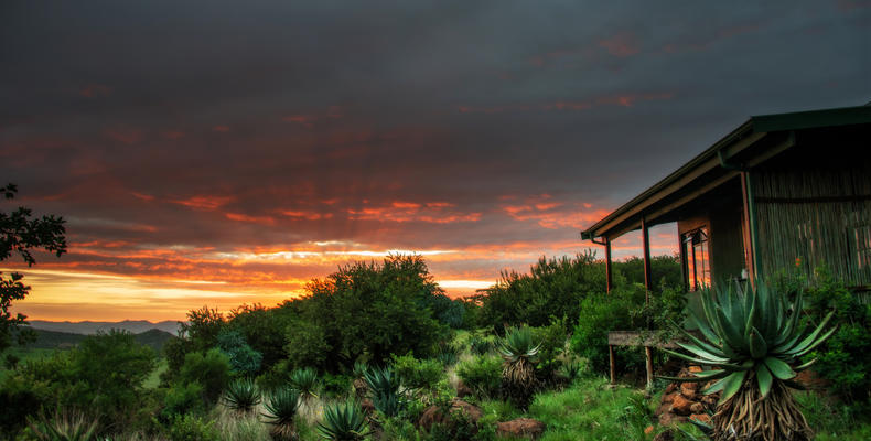 Double Cottage at sunrise