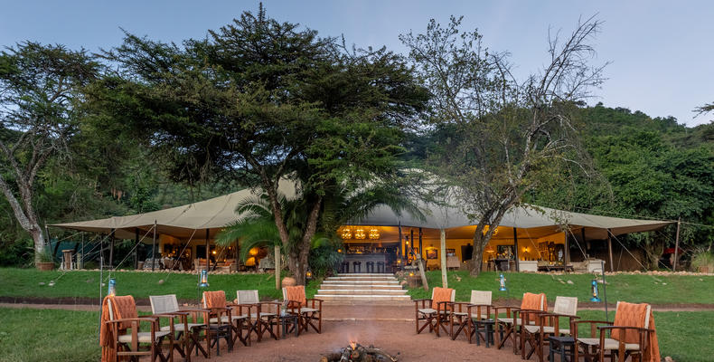 Main areas at Cottars 1920s Camp