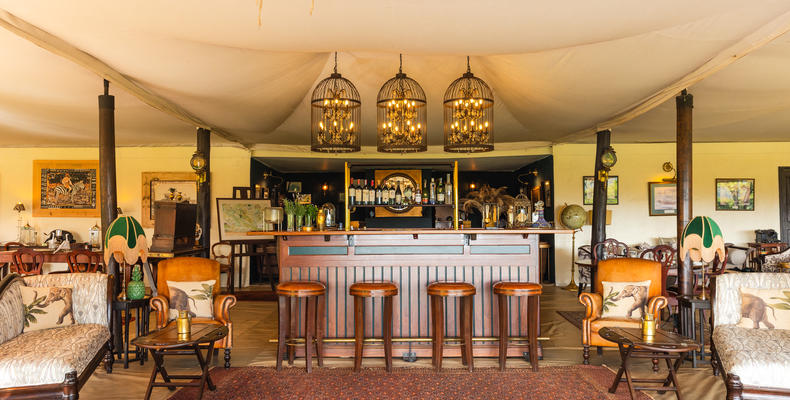 Main areas at Cottars 1920s Camp