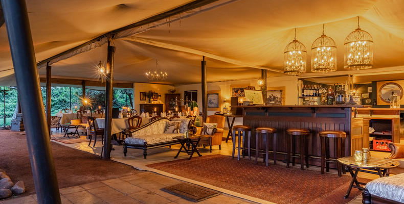 Main areas at Cottars 1920's Camp