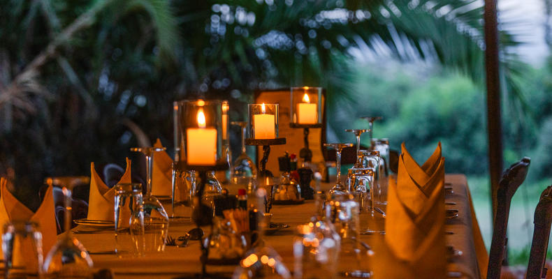 Dining at Cottar's Camp