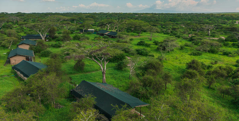 Aerial View of the Camp