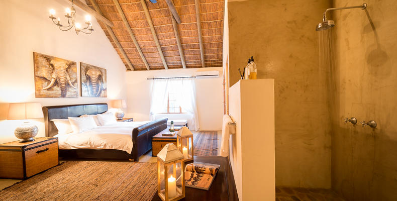 Roam Safari Lodge Bedroom and Bathroom