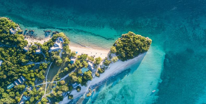 Azura Quilalea Private Island - Aerial View