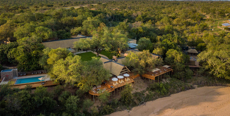 Aerial Shot of The Main Lodge 