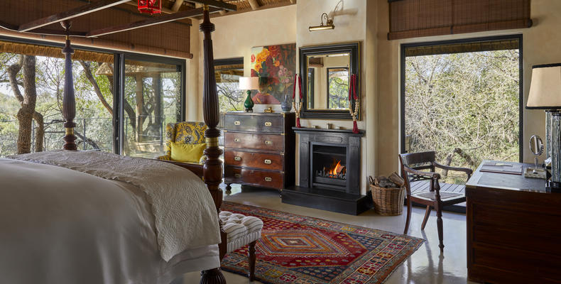 Malewane Lodge Royal Suite Bedroom