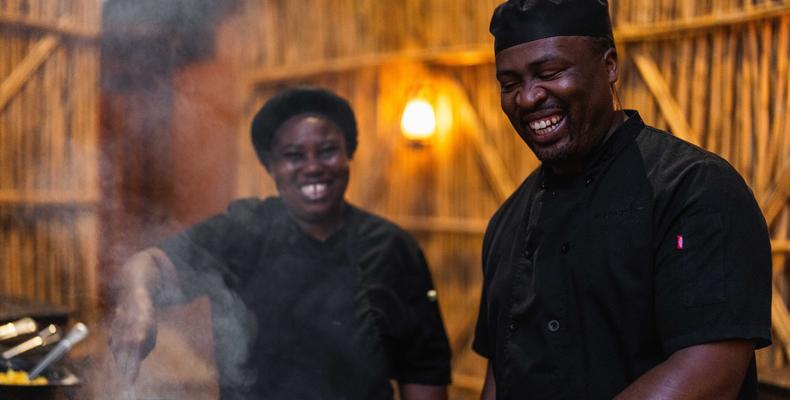 Dinner in the boma