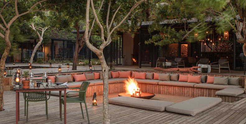 Lion Sands River Lodge -  Fire Deck