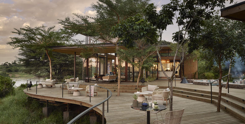Lion Sands Ivory Lodge - Sunset Deck