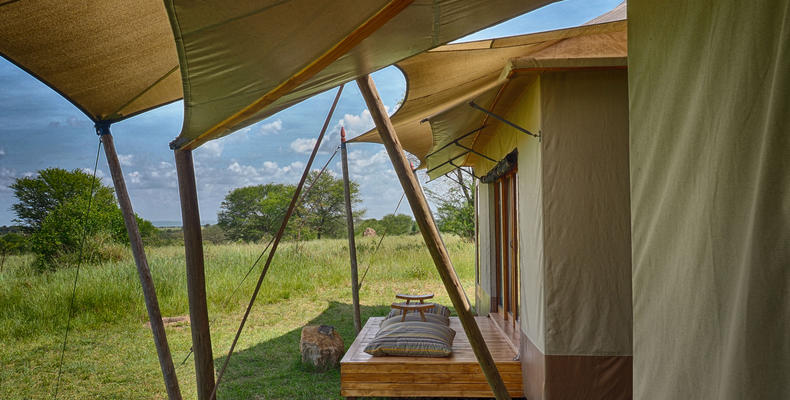 Sayari - view onto the wing of the family tent