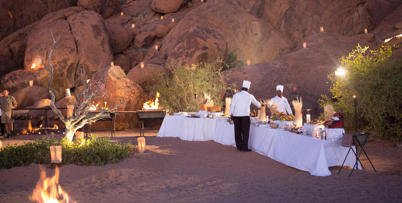 Sossusvlei Lodge Adventure - Bush Dinner Setup