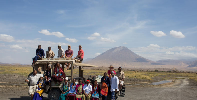 The staff at Lake Natron Camp