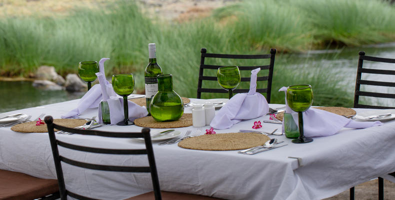 Lunch by the pool