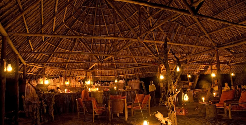 Lake Manze Dining and Lounge by night