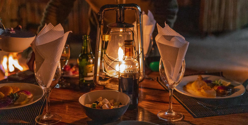 Dining Nsala Wilderness Camp