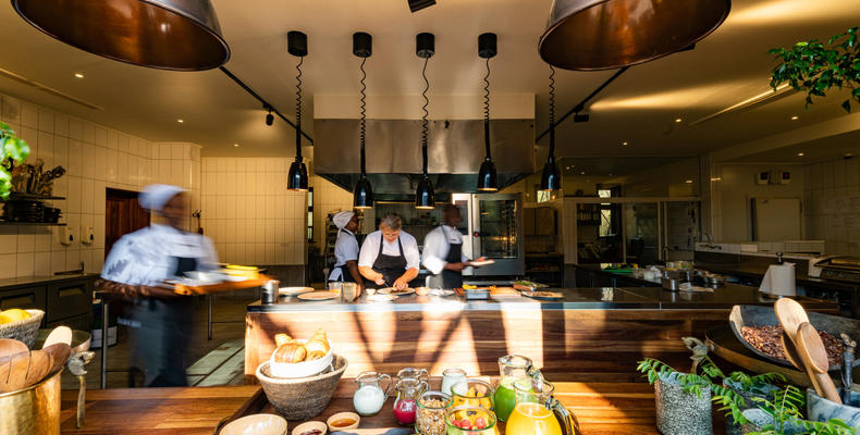 Singita Sasakwa Lodge Interactive Kitchen