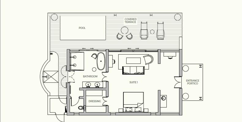 Monwana Suite layout