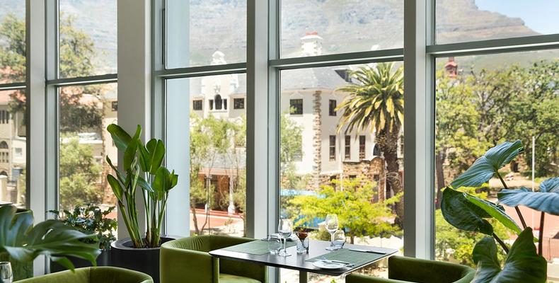 Hotel Dining Area with View