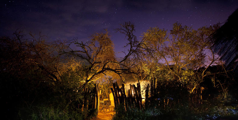 The camp by night