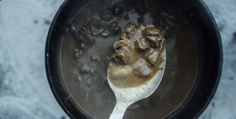 Delicious traditional South African Potjie 