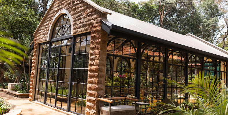 Orchid House at Giraffe Manor