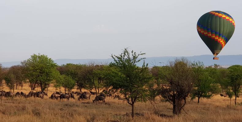 Stunning views over the camp