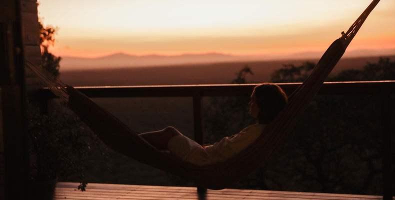 Private Hammock on Deck of Suite